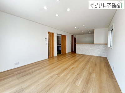 【居間・リビング】 | 熊谷市石原　新築住宅 | ≪4号棟≫
現地(2026年2月撮影)