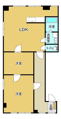 サンライズ通東町の間取り