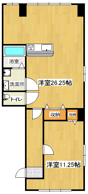 サンライズ通東町の間取り