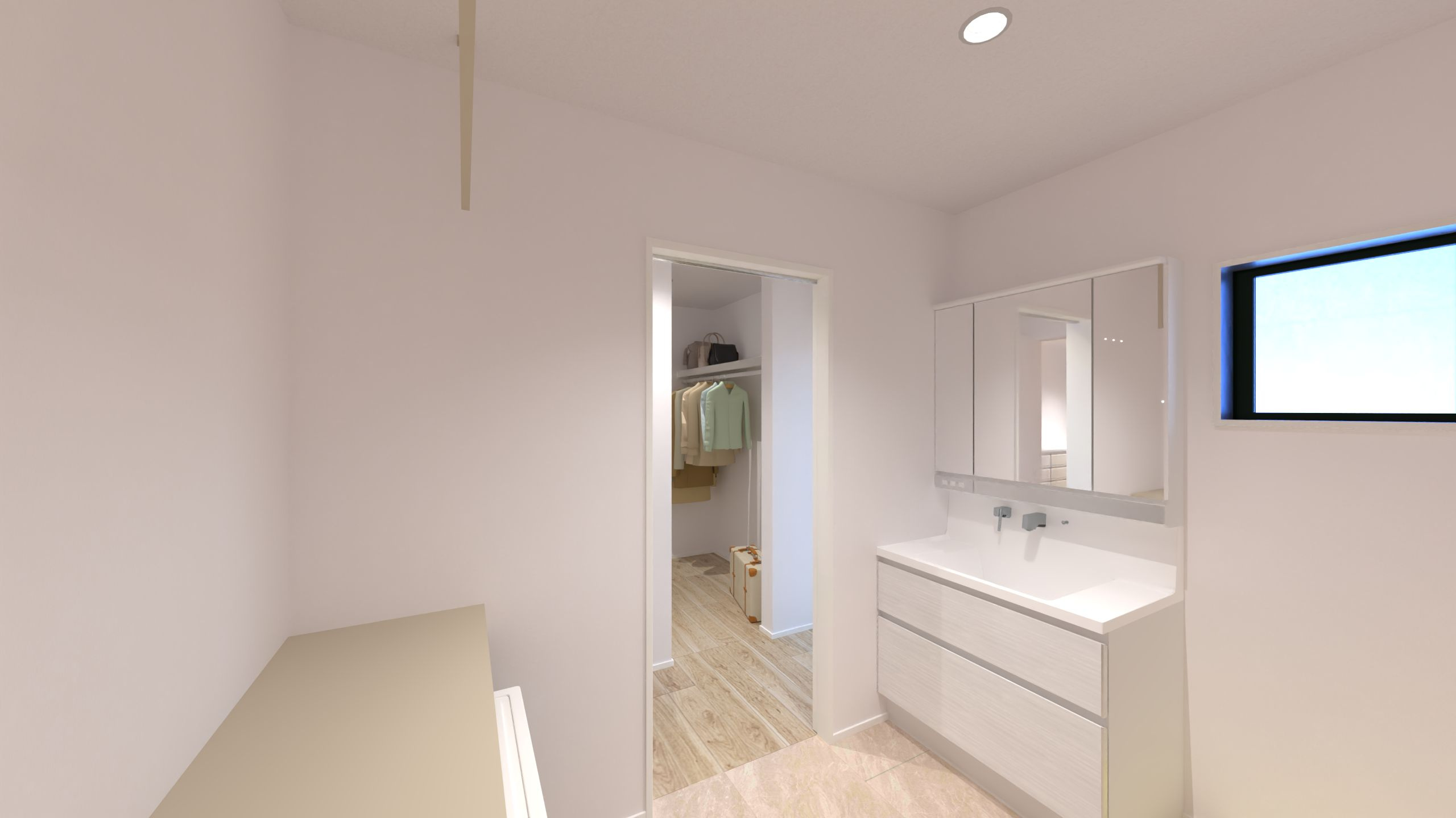 久留米市藤光町　新築戸建の洗面所|完成予想図