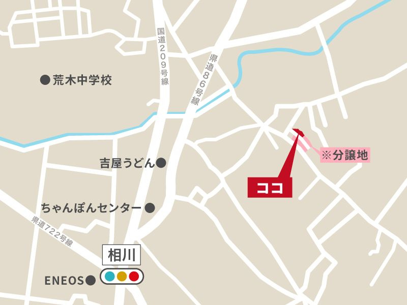 久留米市藤光町　新築戸建の地図