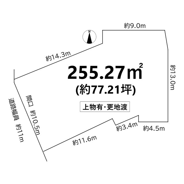 紫竹西南町 土地の土地図