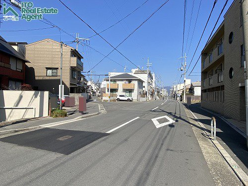 紫竹西南町 土地の前面道路含む現地写真