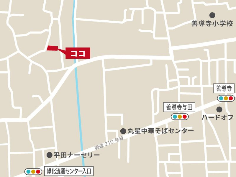 久留米市善導寺町木塚　新築戸建【5号棟】の地図