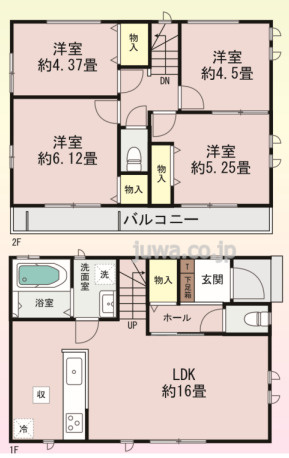 【新築分譲住宅】志木市中宗岡２丁目の間取り