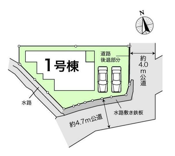 高知市神田 -7期1棟- 新築戸建ての土地図