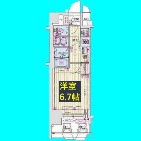 プレサンス葵デュリスの間取り