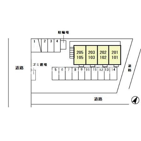 グランドソレイユの区画図