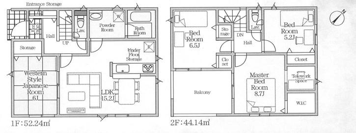 杉戸町下高野第21　新築一戸建て　クレイドルガーデンの区画図|全１区画