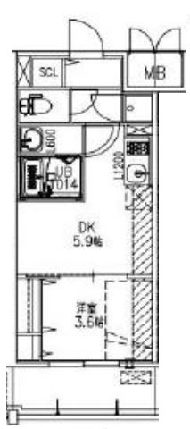 サムティ福島Rufleの間取り