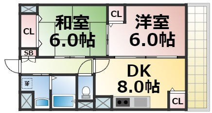 【間取り】 | ヴィテロ緑橋　仲介手数料無料