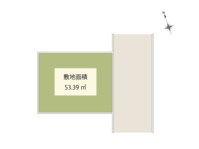 【土地図】 | 朝霞市三原1丁目　建築条件付売地　全1区画　(ふじみ野店) | 東武東上線「朝霞台」駅徒歩10分の好立地！
南側約4.0mに接道した建築条件付売地です。