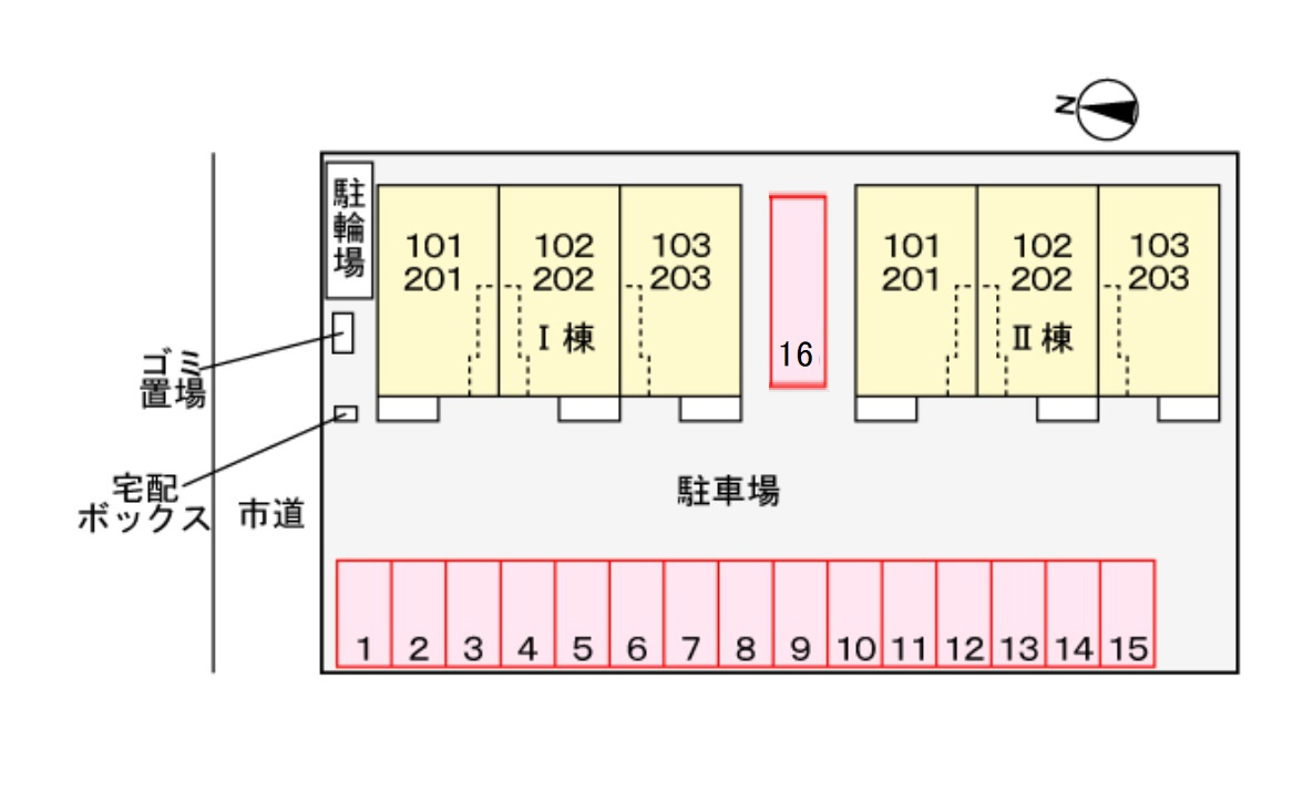 クレストールポート　Ⅱの駐車場|駐車場