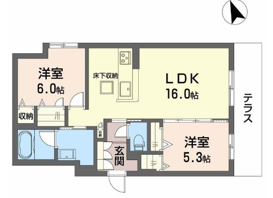 Seaside Houseの間取り