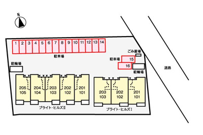 【区画図】 | ブライトヒルズ2