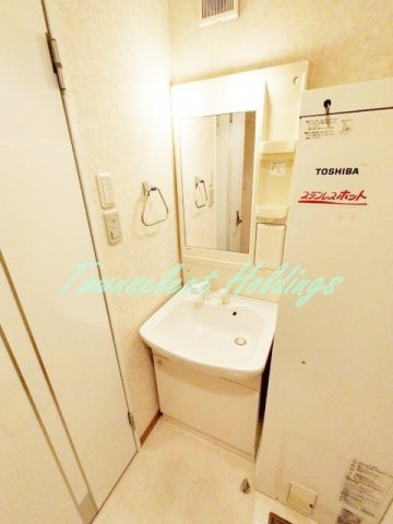 藤沢市藤沢の賃貸マンションの洗面所