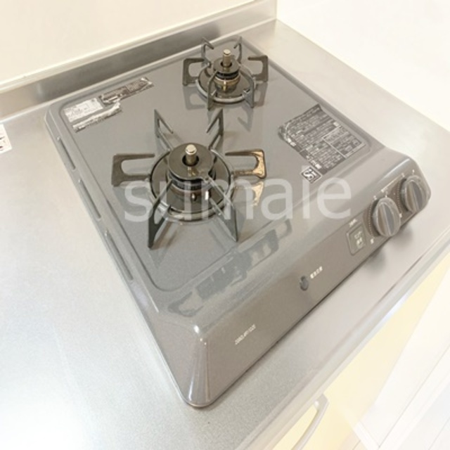 ハルカス鳩ヶ谷のキッチン|2口ガスコンロ