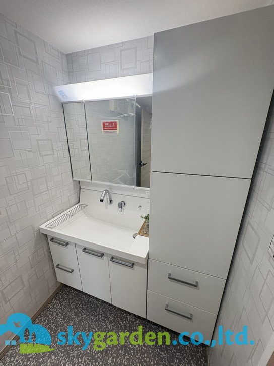 ロータリーパレス藤沢の独立洗面台|独立洗面台で身支度をすべて済ませてしまいましょう