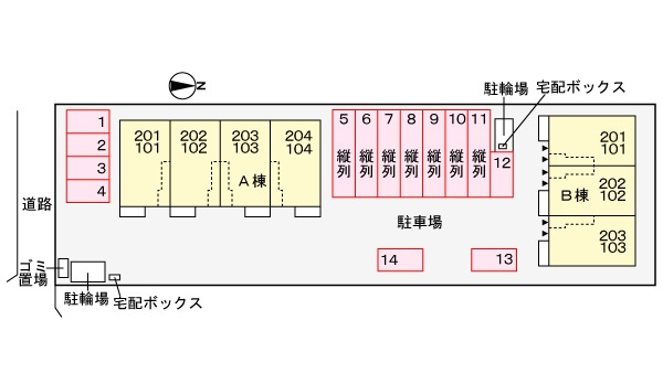 ル・クール　Ａの駐車場|駐車場