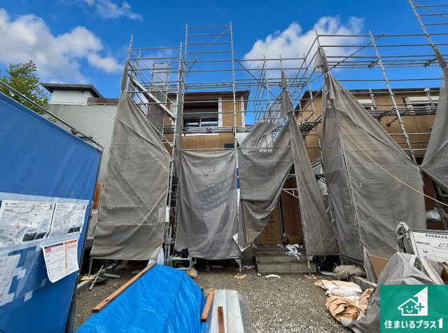 羽曳野市野々上　第2期　新築一戸建ての外観|周辺は落ち着いた街並みの住宅地！子育てがしやすい住環境です！まだ未完成ですが、現地でしかわからない事もございます。是非一度ご覧ください。