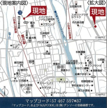【地図】 | 小田原市堀之内　新築戸建て　全1棟　