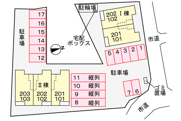 サンリット・ベゼル　Ⅰの駐車場|駐車場