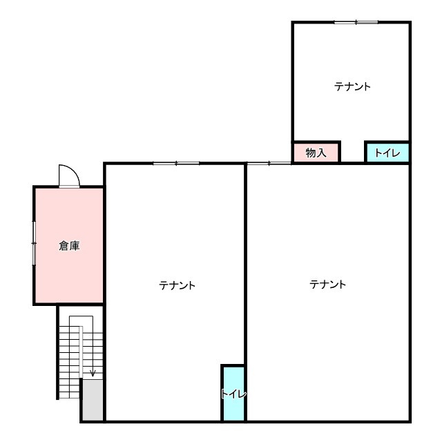 想定年間賃料300万　想定利回り11.65％　木造の間取り