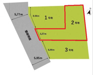 八尾市久宝園1丁目土地　2号地　美園小学校区　近鉄久宝寺口駅の画像
