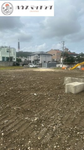 豊見城市字長堂の売地の前面道路含む現地写真|2026年1月末撮影の現地写真／造成工事に着手しました！