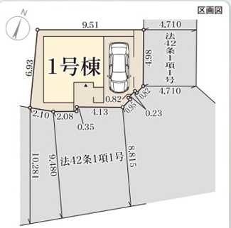 【区画図】 | リーブルガーデン寝屋川市八幡台 | 区画図