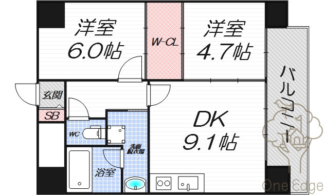 ES-Grande Umedakitaの間取り