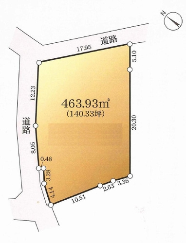 【土地図】 | 【仲介手数料０円】伊勢原市沼目5丁目　土地（売地）　建築条件なし | 【仲介手数料０円】伊勢原市沼目5丁目　土地（売地）　建築条件なし
