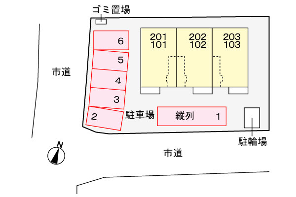 クレール本郷の駐車場|駐車場