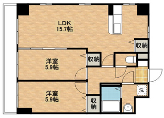 【間取り】 | ソレイユ御蔵町