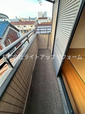 浜山通貸家のバルコニー