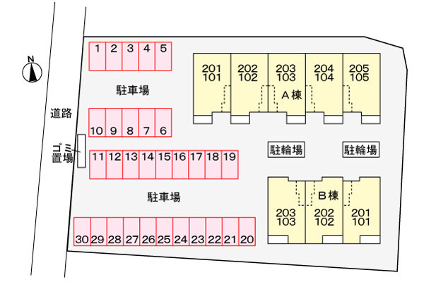 シンセリティ　エムⅡ　Ｂの駐車場|駐車場