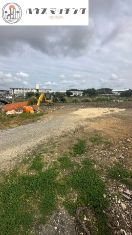 豊見城市字長堂の売地の前面道路含む現地写真|2026年1月末撮影の現地写真／造成工事に着手しました！
