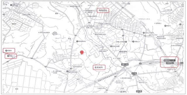 豊見城市字長堂の売地の地図|周辺地図／南風原南ICまで車で９分の好立地♪