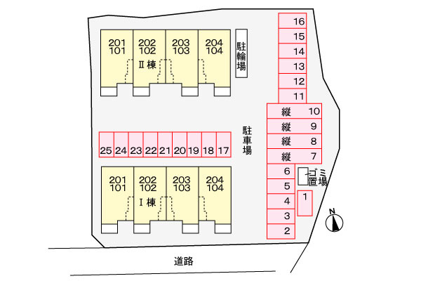 フラン・アンジュ　Ⅱの駐車場|駐車場
