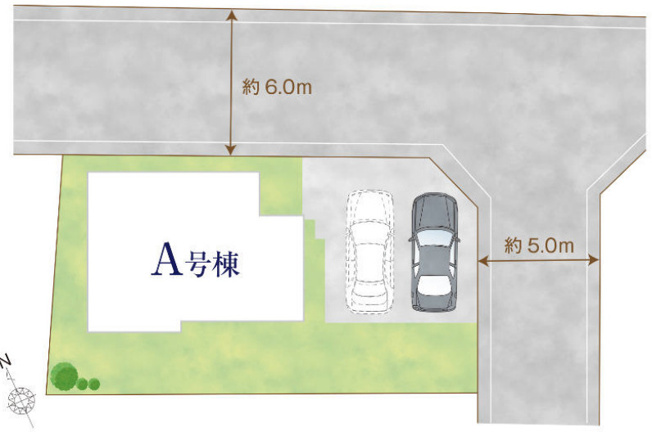 【区画図】 | ご家族様のプライベート空間が確保できる素敵な間取りです。また敷地ゆったりですので、おうち時間を楽しむのにもぴったりですね♪