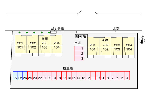 アーデント　ブローテ檍　Ａの駐車場|駐車場