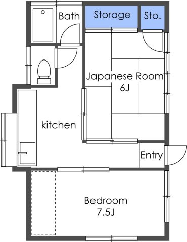 柏崎関根貸家の間取り