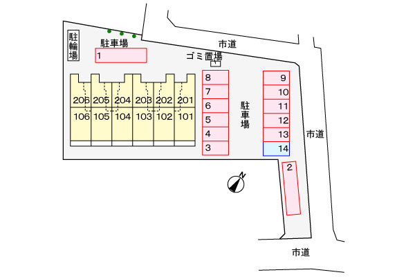 サンモール・エヌの駐車場|駐車場