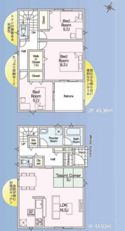 【間取り】 | 上尾市上尾下　新築分譲住宅