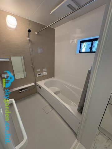 藤沢市辻堂太平台　新築戸建　全5棟1号棟の浴室|日々の疲れを癒すお風呂付です