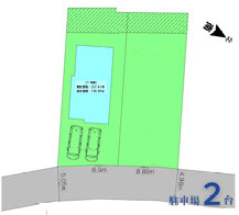 鎌倉市稲村ガ崎　新築戸建　全2棟1号の区画図