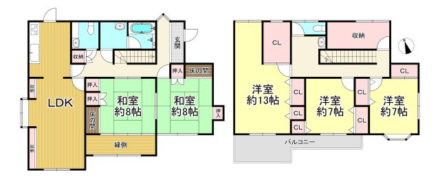 知多市梅が丘2丁目の間取り|5LDK♪