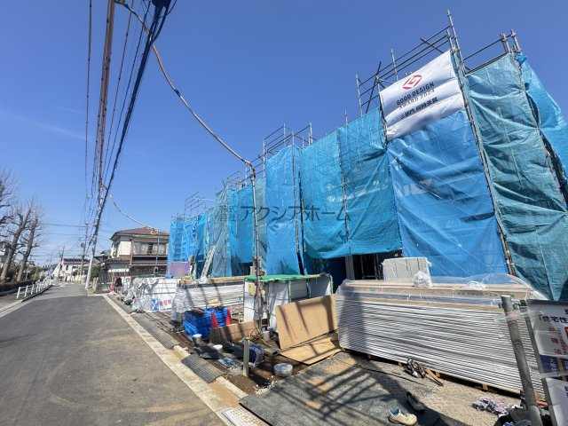 東村山市野口町2丁目・全4棟　新築一戸建　1号棟の前面道路含む現地写真|2026年4月3日撮影
