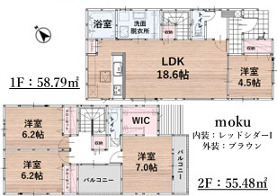 福岡市東区奈多1丁目2期　2号棟の間取り