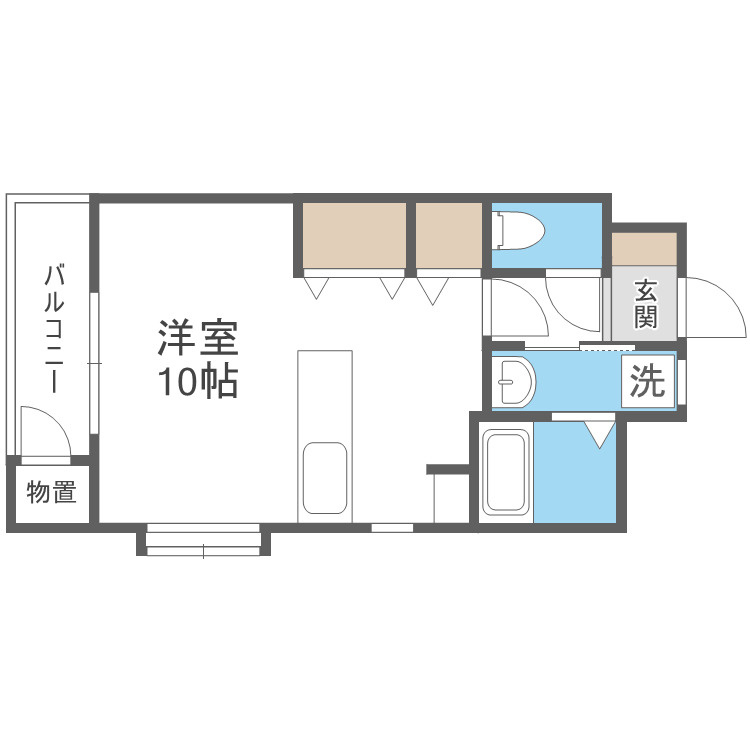 アスエランスの間取り|別号室タイプ